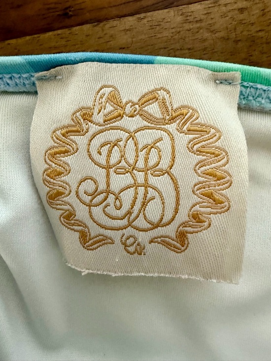 The Beaufort Bonnet Girls Grace Bay Floral Bathing Suit 8 Blue Green Floral - Picture 6 of 8